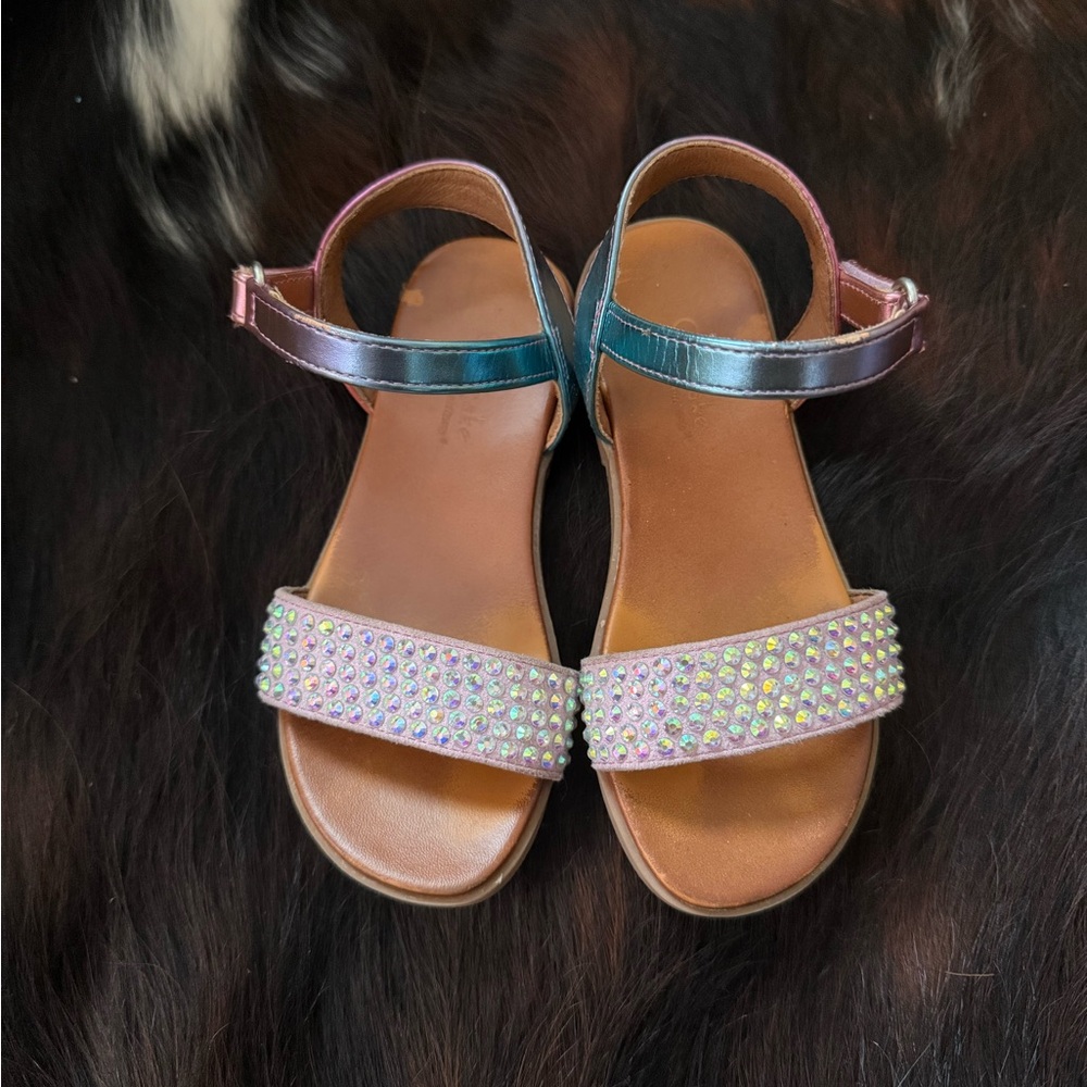 Girls rhinestone sandals